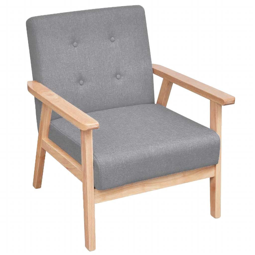 Ensemble de canapés 2 pcs Tissu Gris clair - XIOS