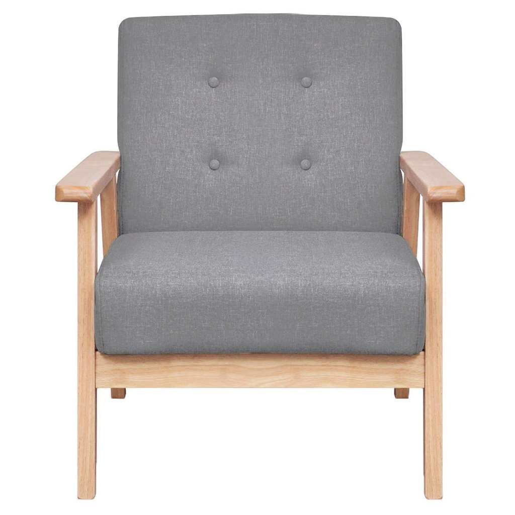 Ensemble de canapés 2 pcs Tissu Gris clair - XIOS