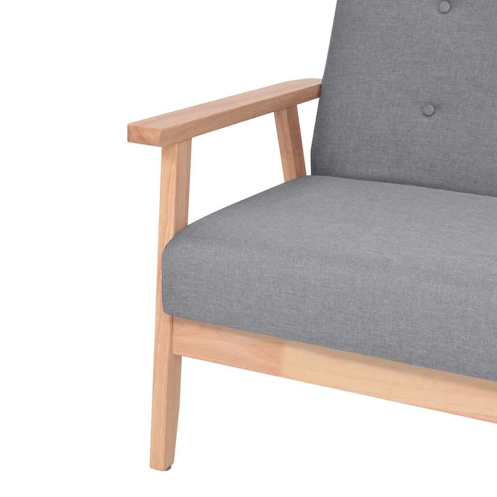 Ensemble de canapés 2 pcs Tissu Gris clair - XIOS