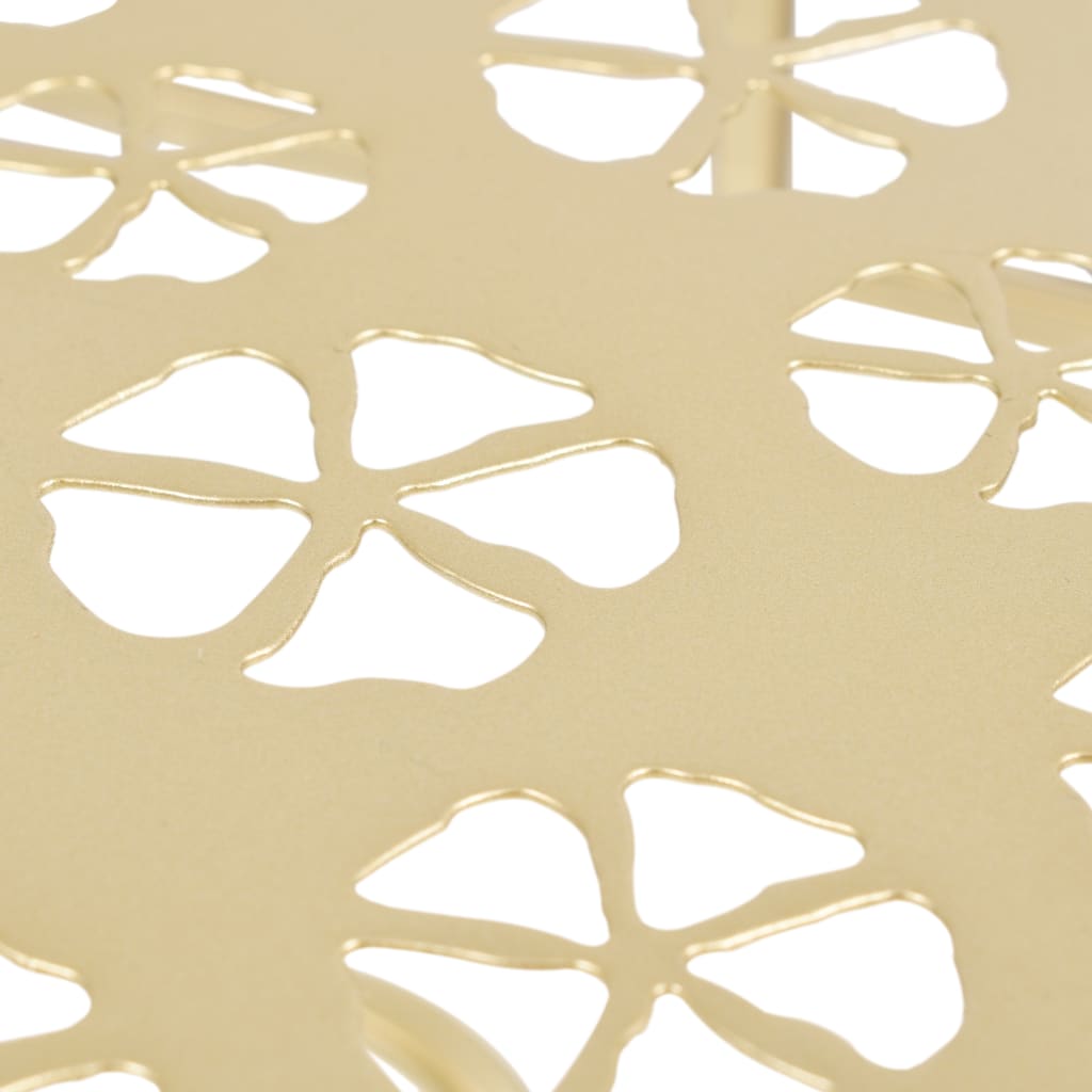 Table d'appoint Vintage Demi-ronde Métal 72x36x74 cm Doré - XIOS