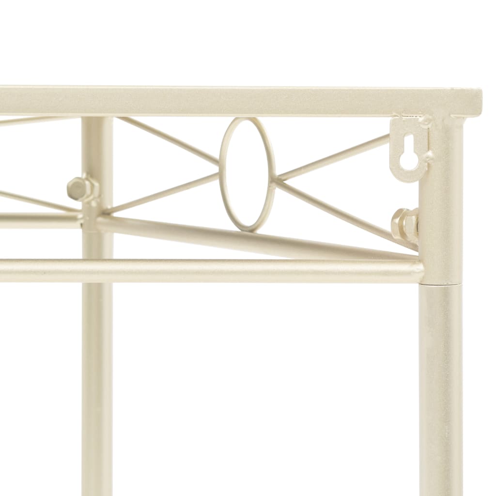 Table d'appoint Style vintage Métal 87 x 34 x 73 cm Doré - XIOS