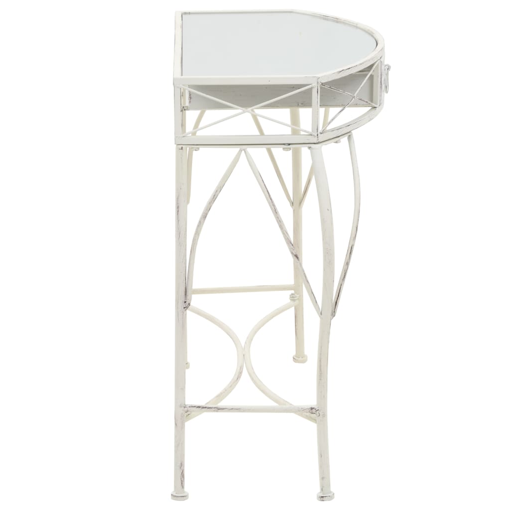 Table d'appoint Style français Métal 82 x 39 x 76 cm Blanc - XIOS