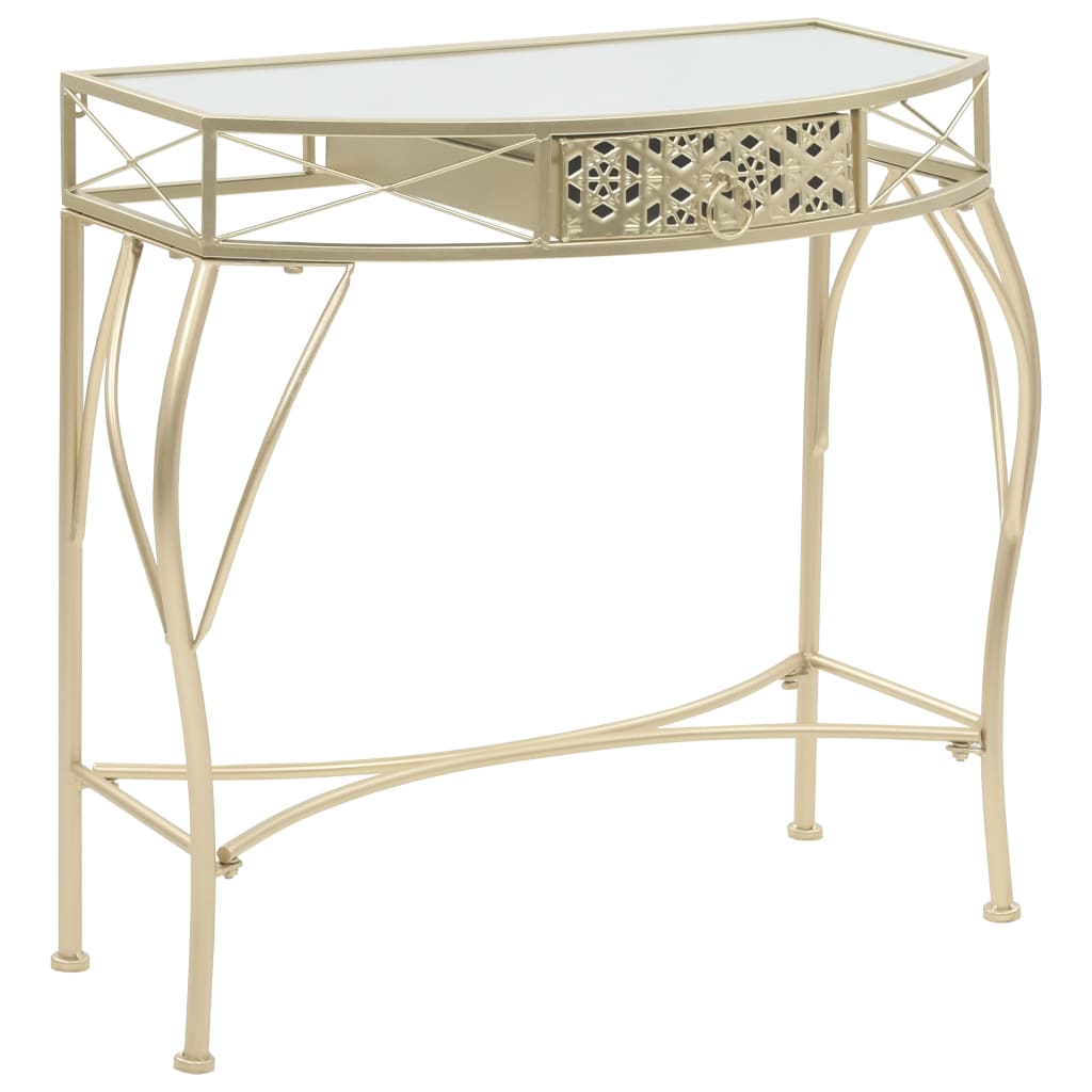 Table d'appoint Style français Métal 82 x 39 x 76 cm Doré - XIOS