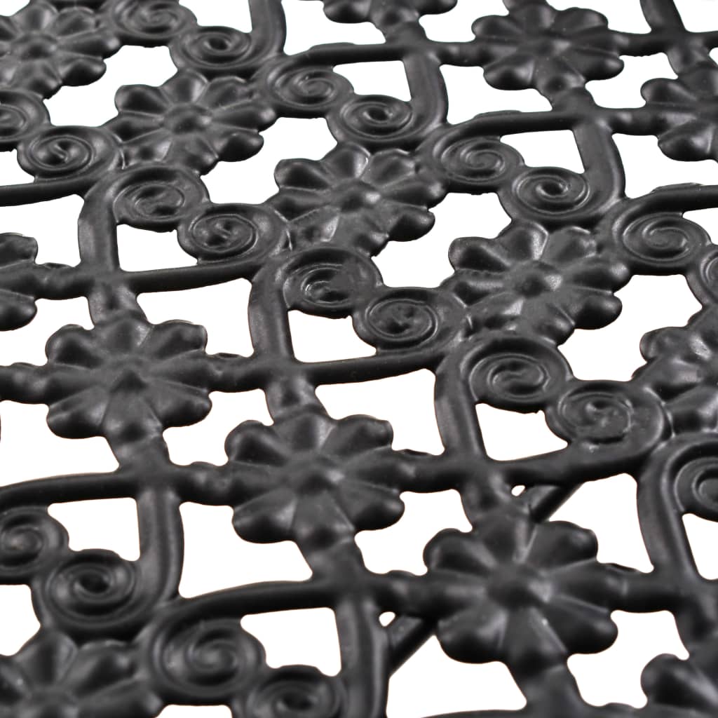 Table à thé pliante Style vintage Métal 58 x 35 x 72 cm Noir - XIOS