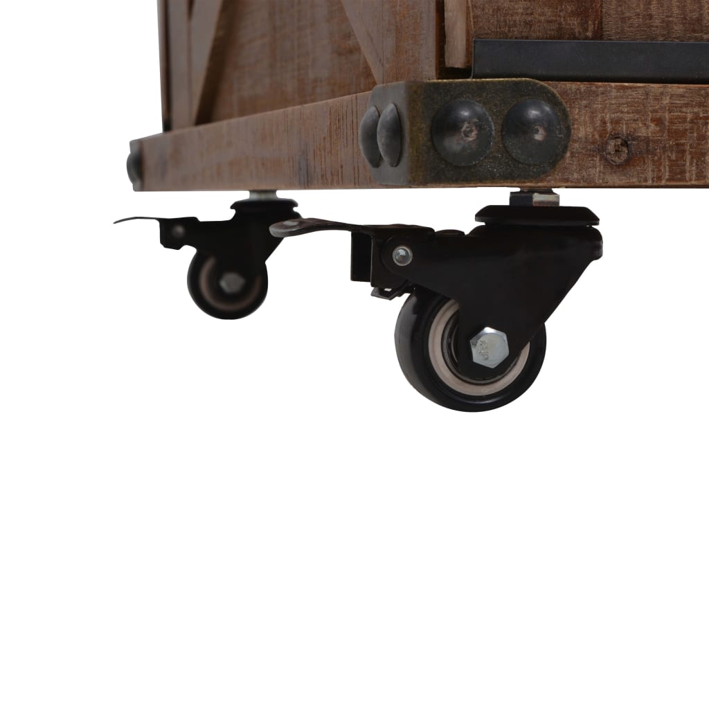 Table basse Bois de sapin massif 91x51x38 cm Marron - XIOS