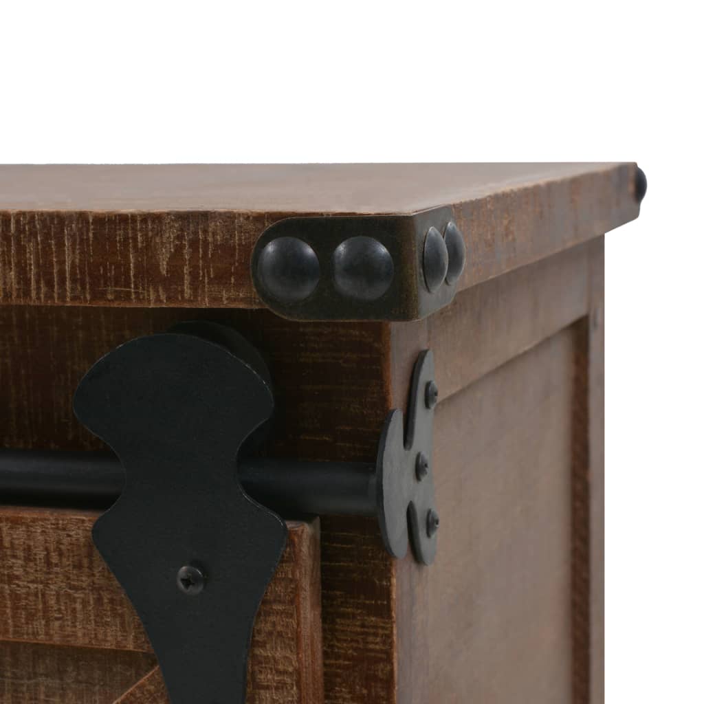 Armoire de rangement Bois de sapin massif 64x33,5x75 cm Marron - XIOS