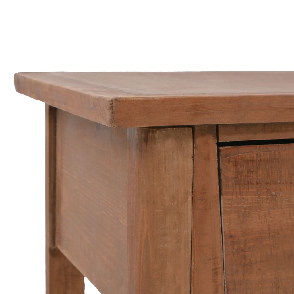 Table console bois de sapin massif 126 x 40 x 77,5 cm Marron - XIOS
