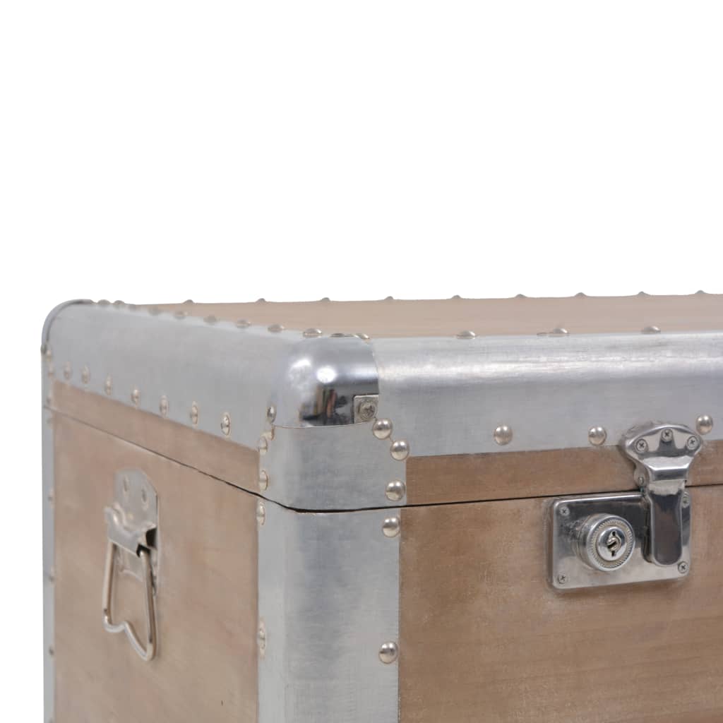 Boîte de rangement Bois de sapin massif 91x52x40 cm Marron - XIOS