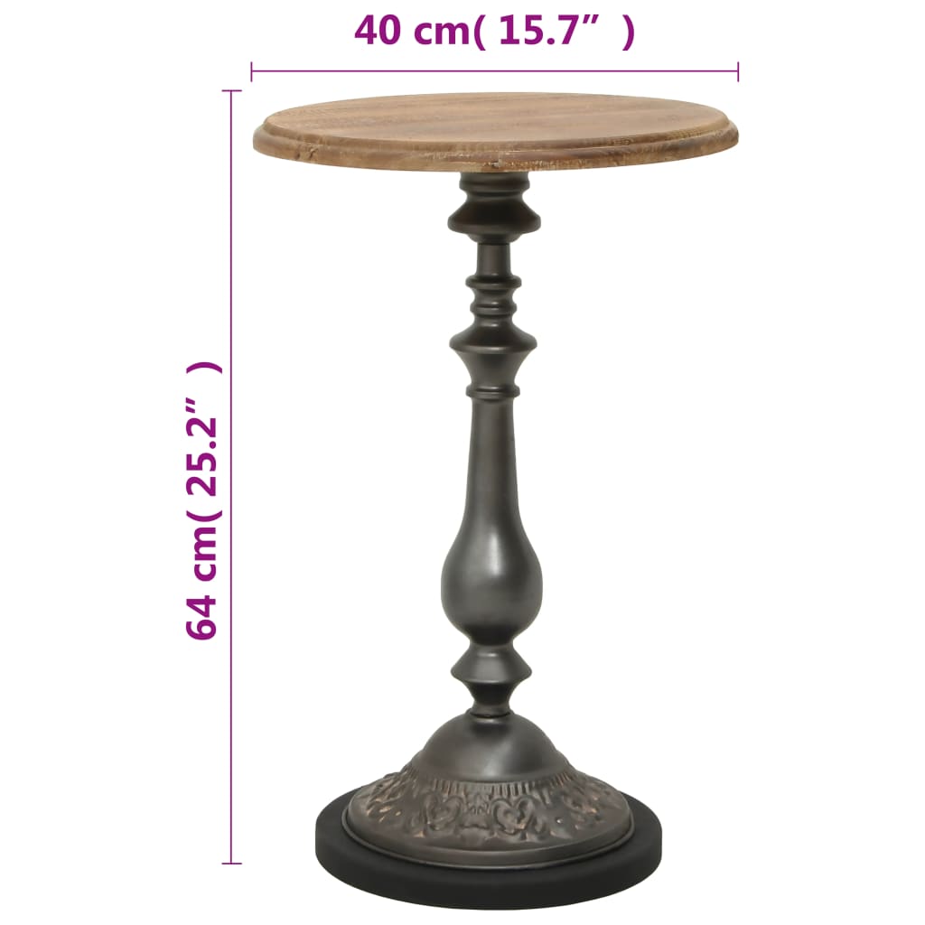 Table d'appoint Bois de sapin massif 40 x 64 cm Marron - XIOS