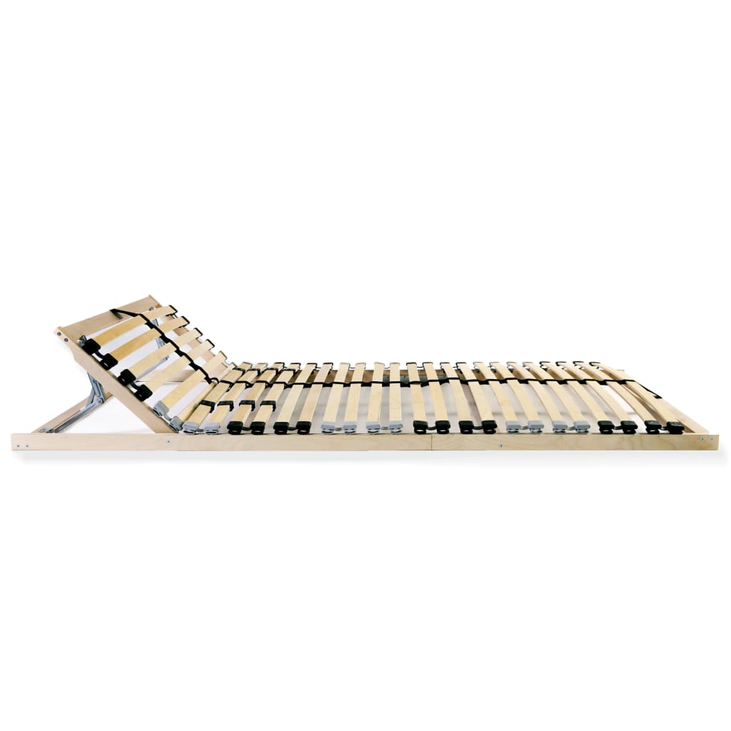Sommier à lattes sans matelas avec 28 lattes 7 zones 90x200 cm - XIOS