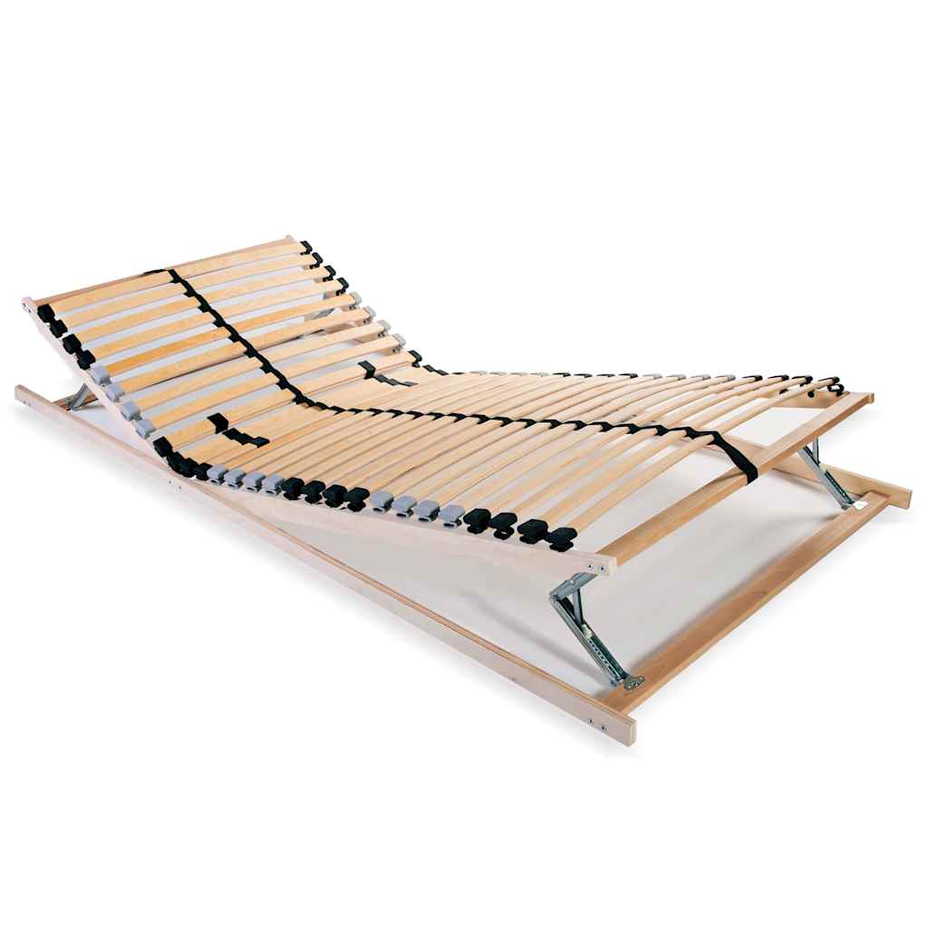 Sommier à lattes sans matelas avec 28 lattes 7 zones 80x200 cm - XIOS