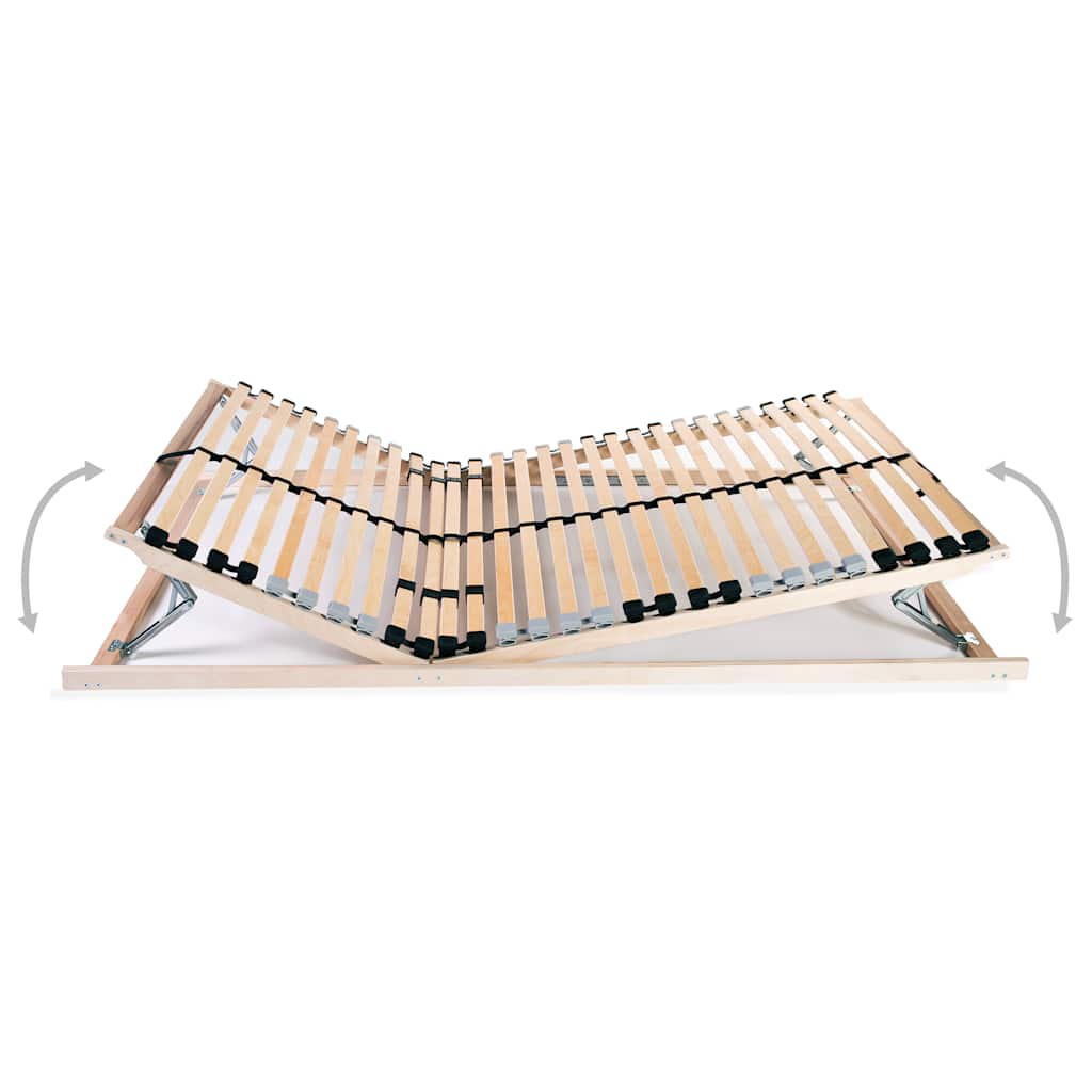 Sommier à lattes sans matelas avec 28 lattes 7 zones 80x200 cm - XIOS