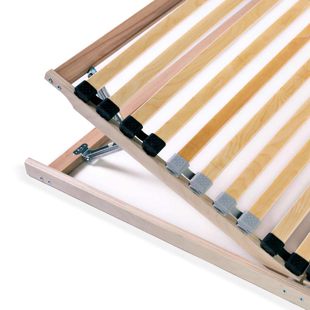 Sommier à lattes sans matelas avec 28 lattes 7 zones 80x200 cm - XIOS