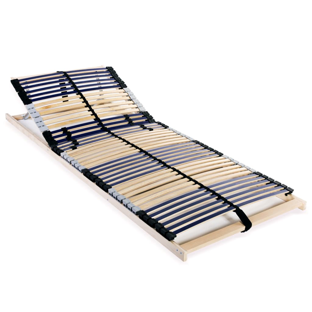 Sommier à lattes sans matelas avec 42 lattes 7 zones 80x200 cm - XIOS