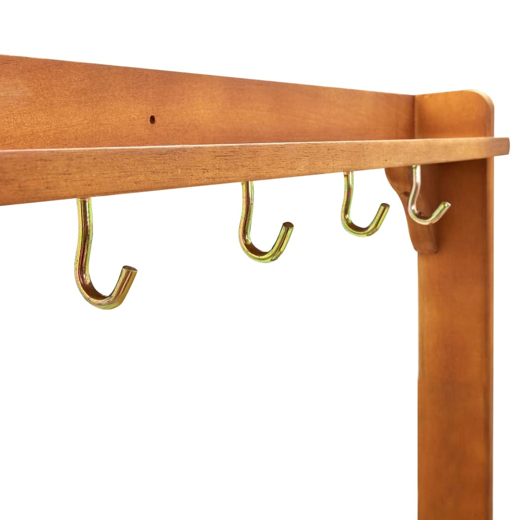 Chariot de cuisine de jardin Bois d'acacia 92x43,5x141,5 cm - XIOS