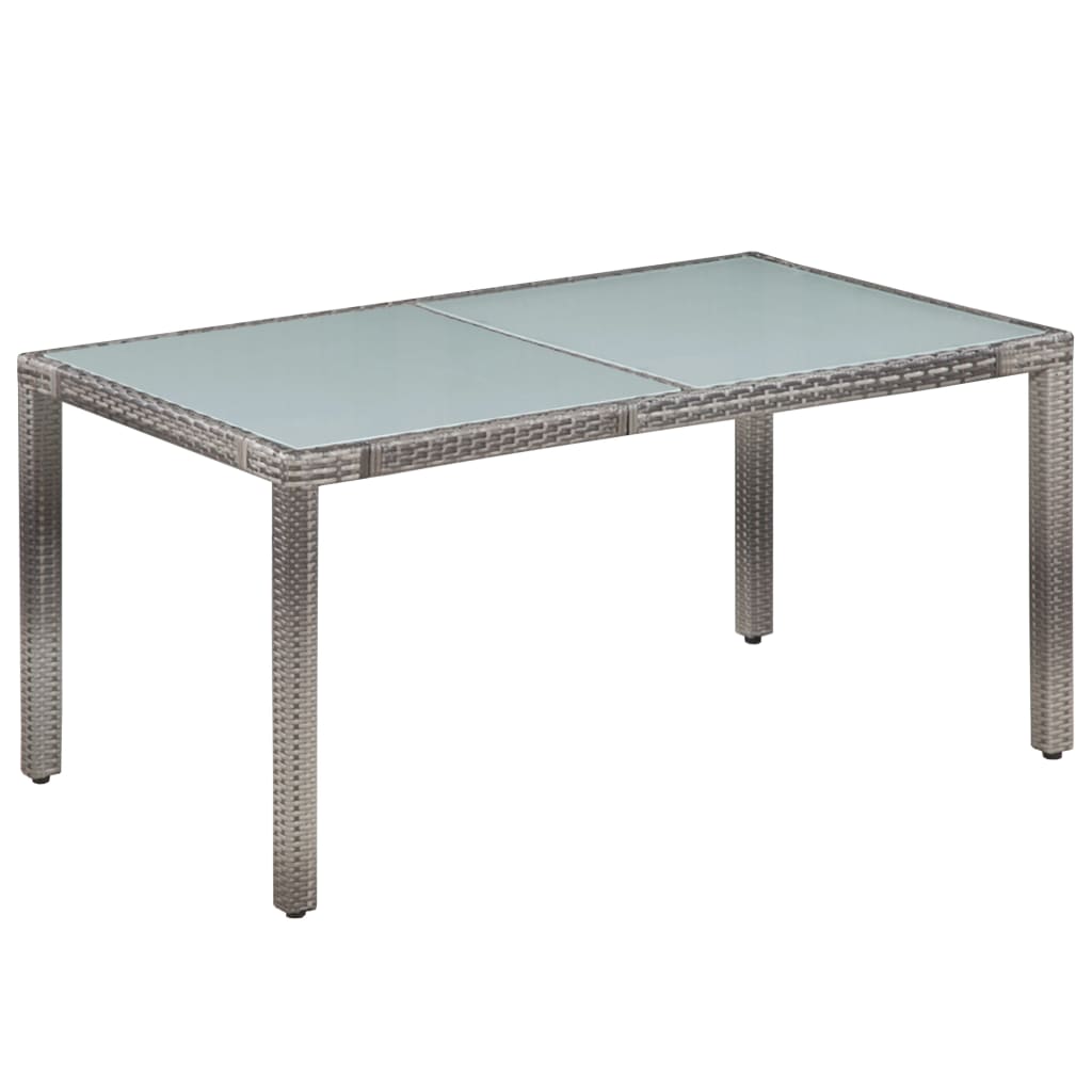 Salon de jardin 7 pcs avec coussins Résine tressée Gris - XIOS