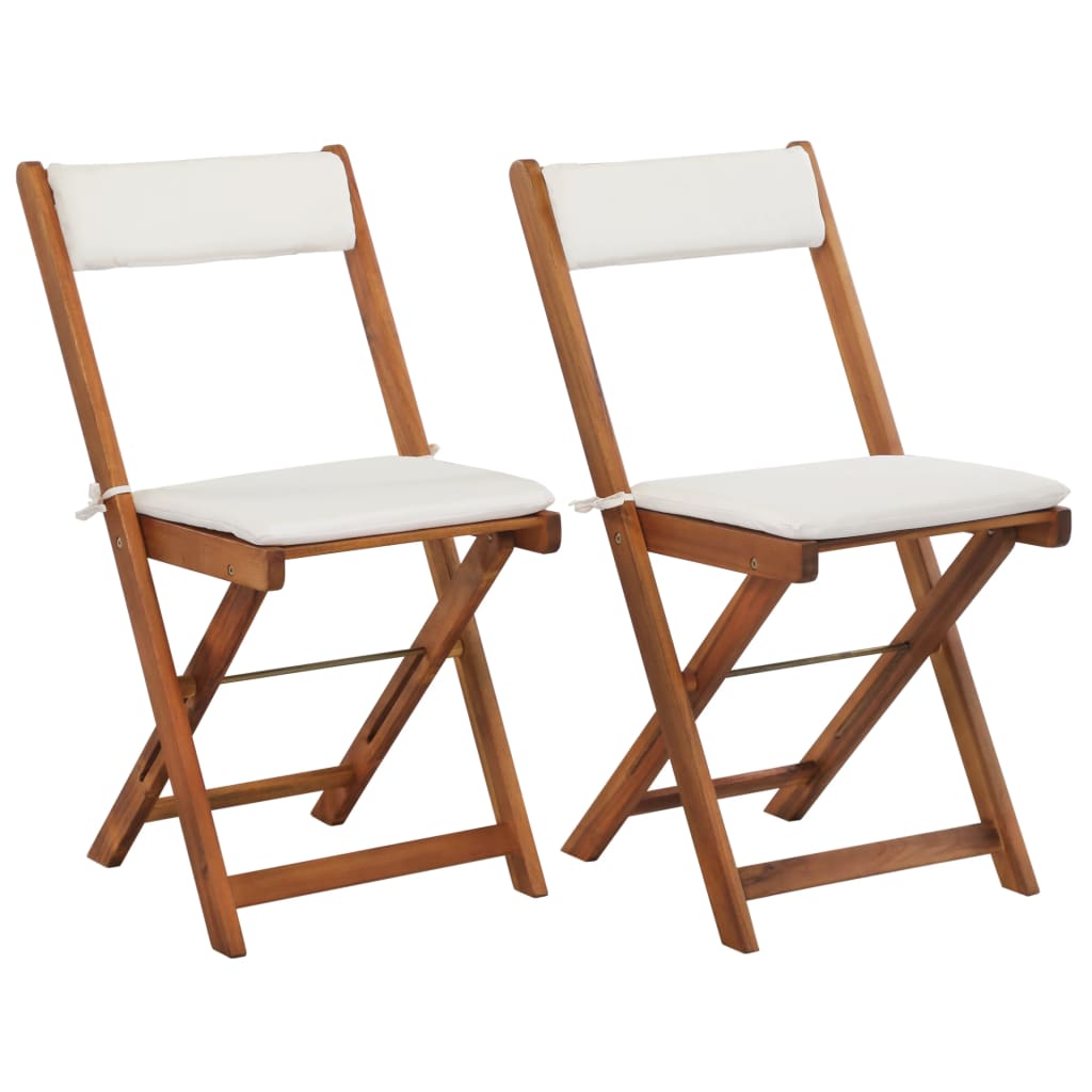 | Salons de jardin | avec coussin Pliable 2 pcs Teinte bois chaud - XIOS
