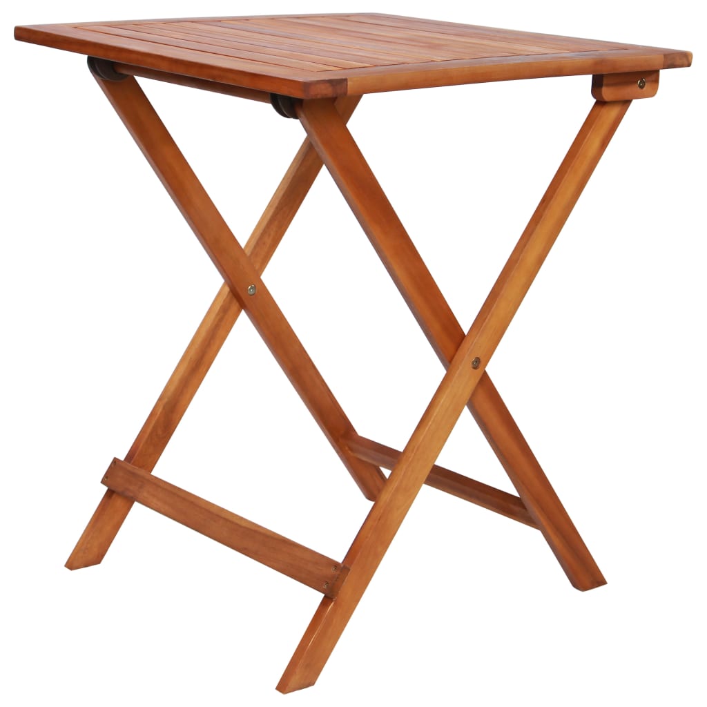 Mobilier de bistro pliable 3 pcs Bois d'acacia solide - XIOS