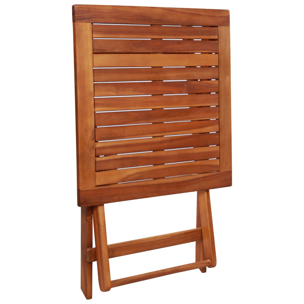 Mobilier de bistro pliable 3 pcs Bois d'acacia solide - XIOS