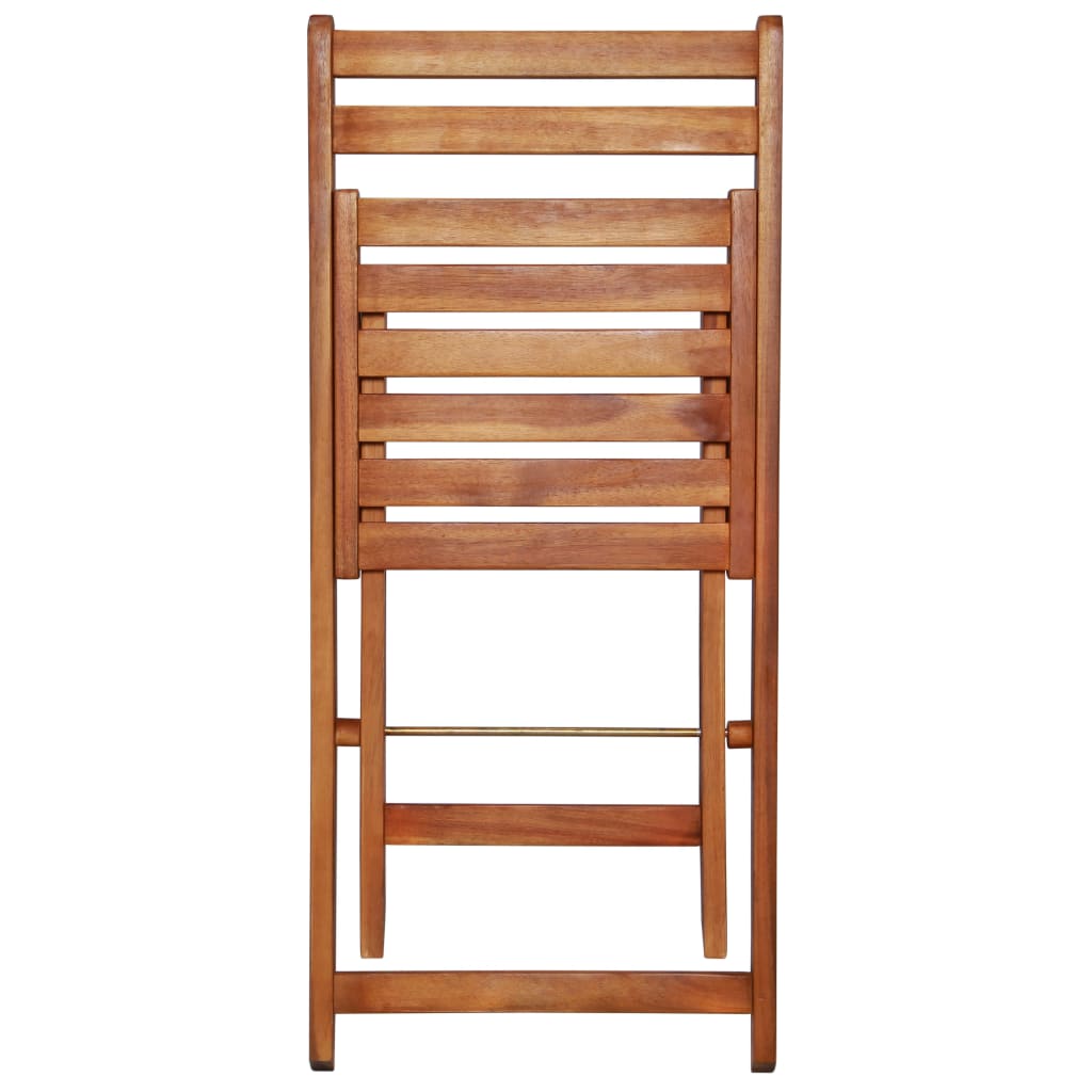 Mobilier de bistro pliable 3 pcs Bois d'acacia solide - XIOS