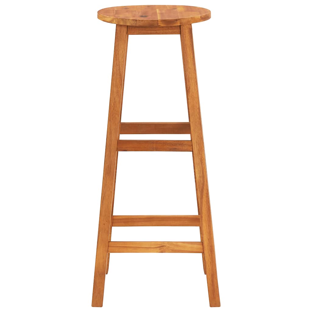 Tabourets de bar lot de 2 bois d'acacia massif - XIOS