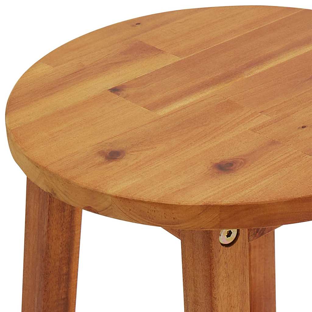 Tabourets de bar lot de 2 bois d'acacia massif - XIOS