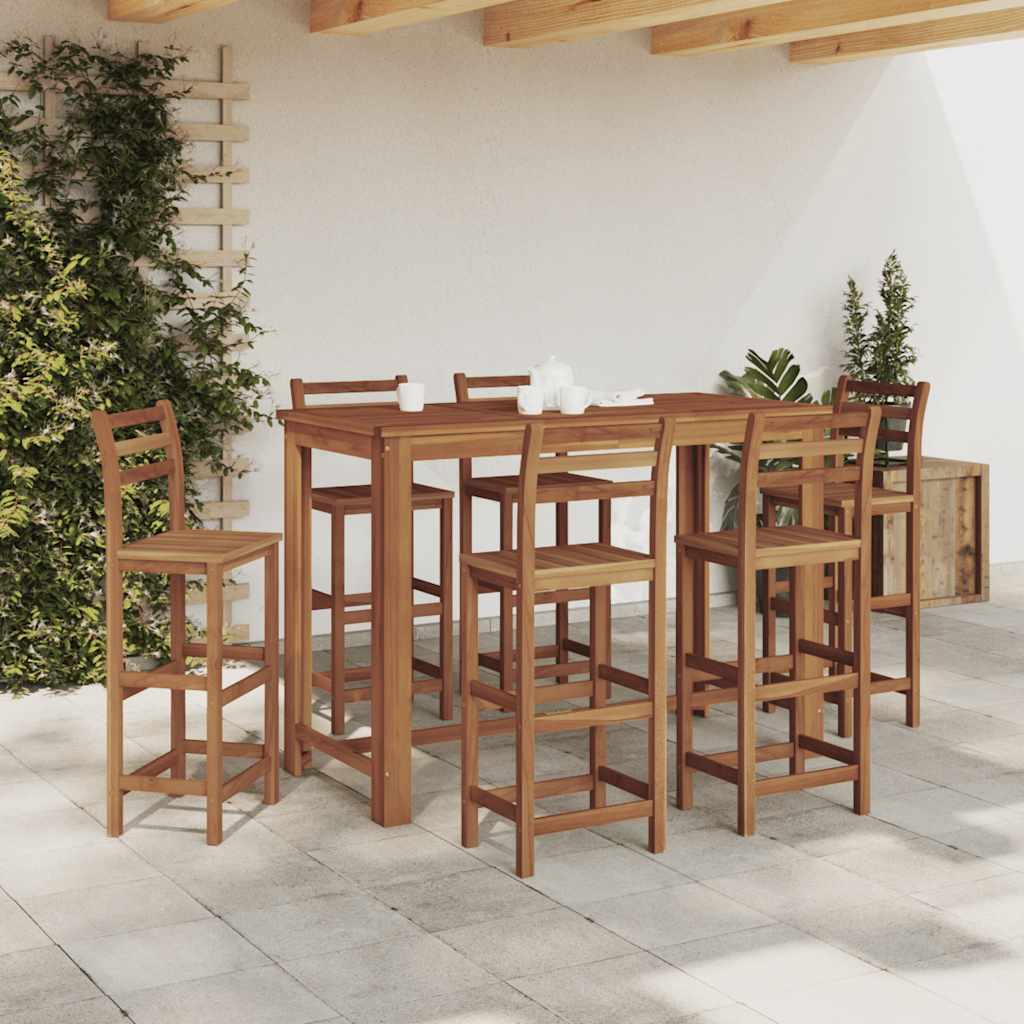 Table de bar Bois d'acacia massif 150x70x105 cm - XIOS