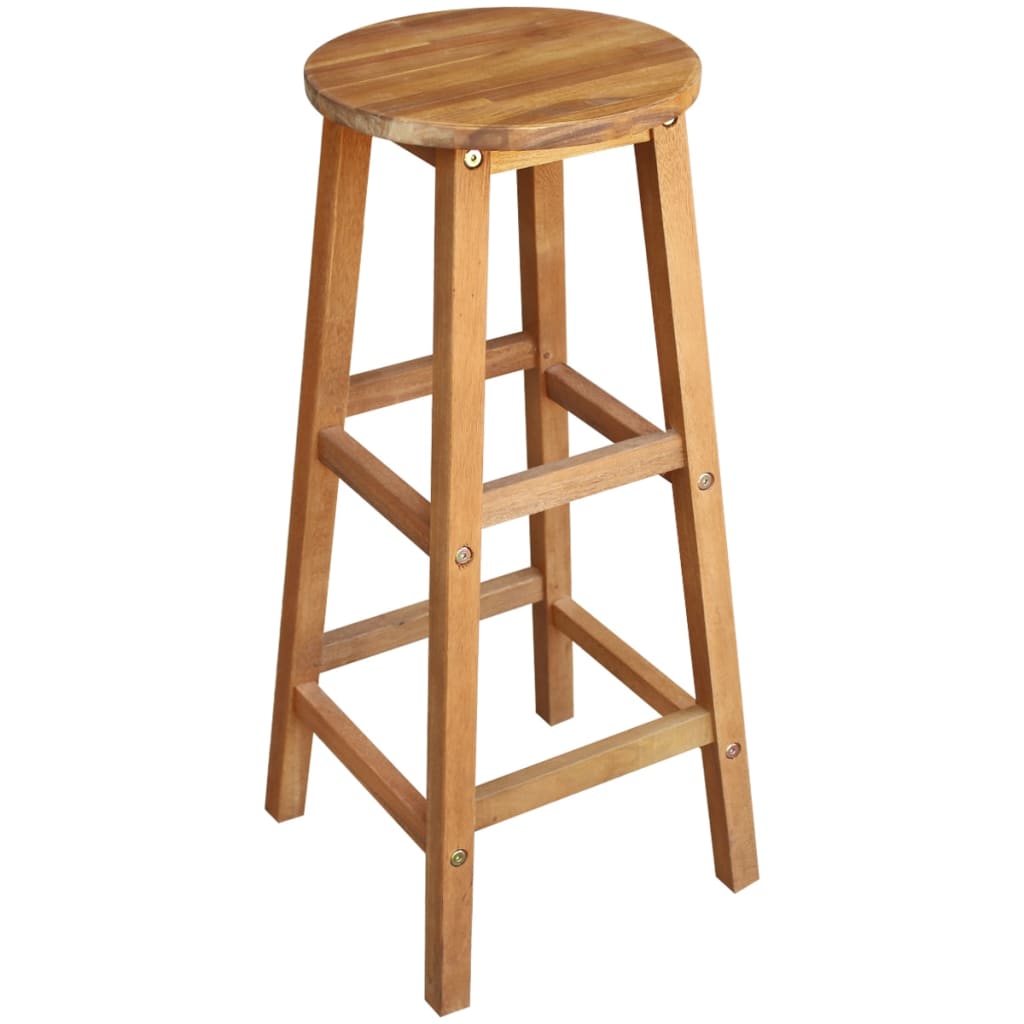 Table et tabourets de bar 7 pcs Bois d'acacia massif - XIOS