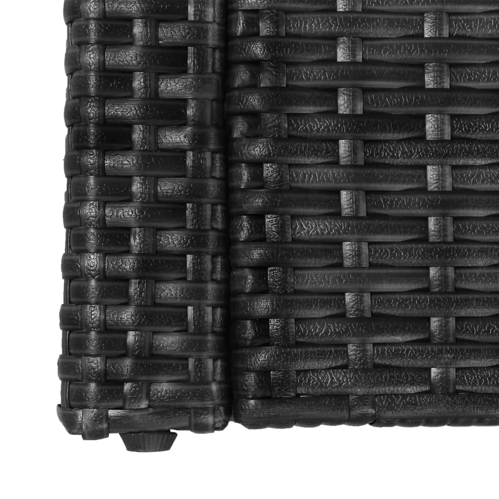Salon de jardin 5 pcs avec coussins Résine tressée Noir - XIOS
