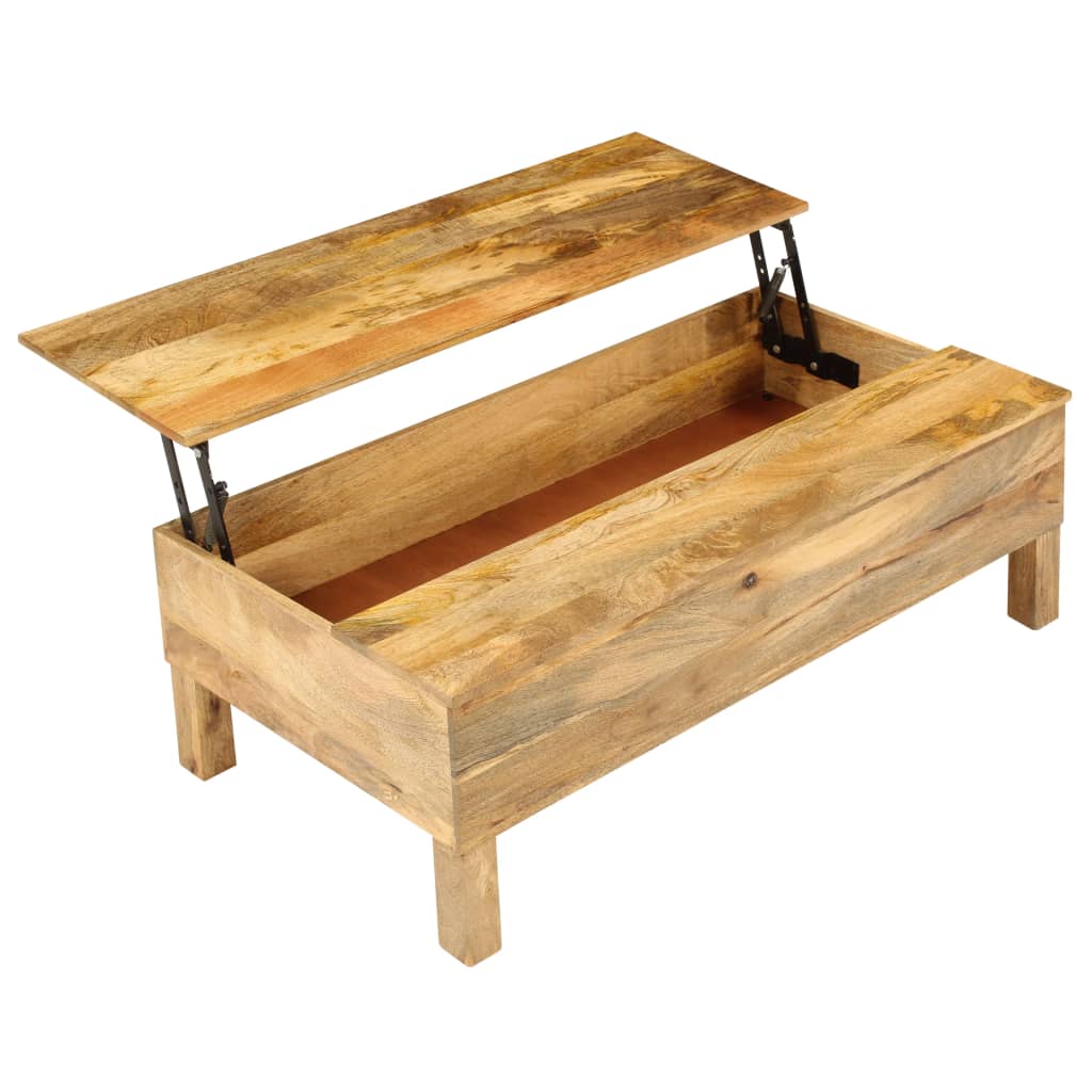 Table basse Bois de manguier massif 110x55x35 cm - XIOS