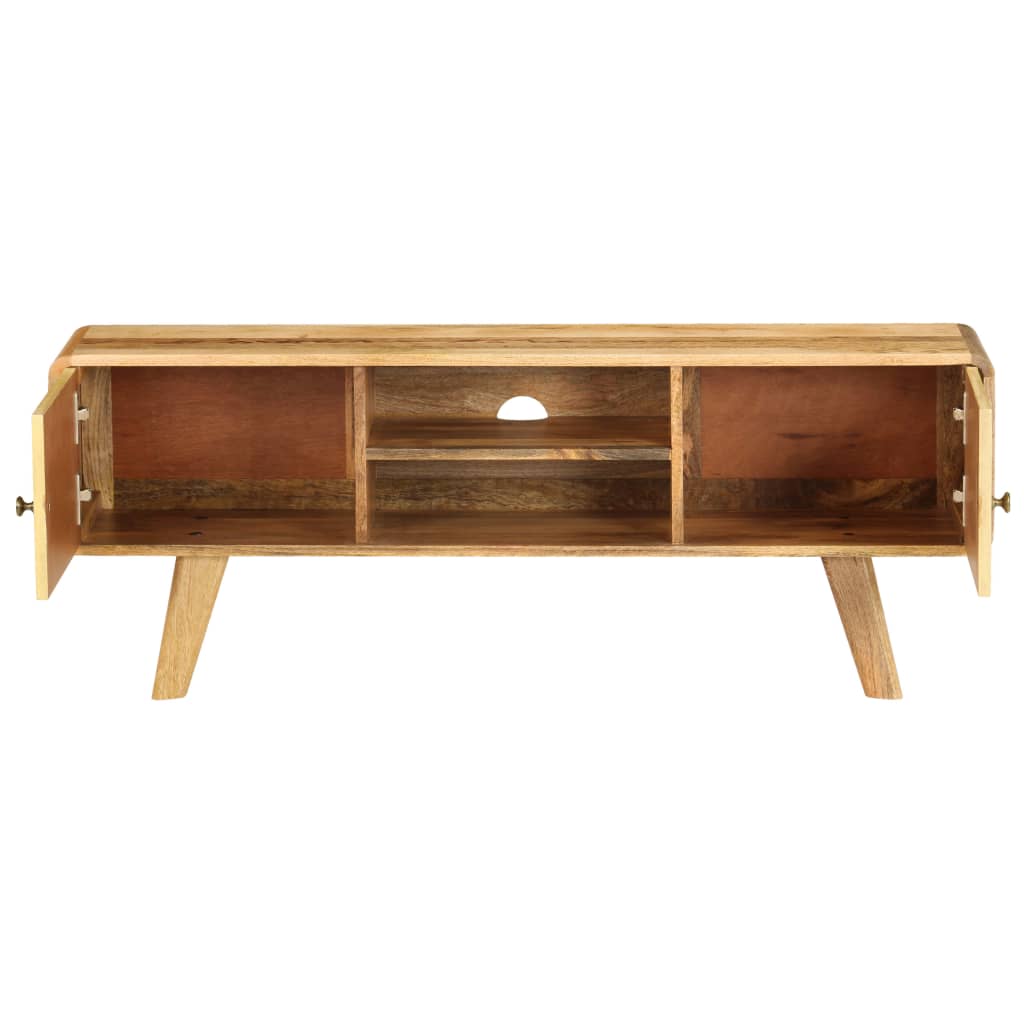 Meuble TV Bois de manguier massif 120x30x45 cm - XIOS