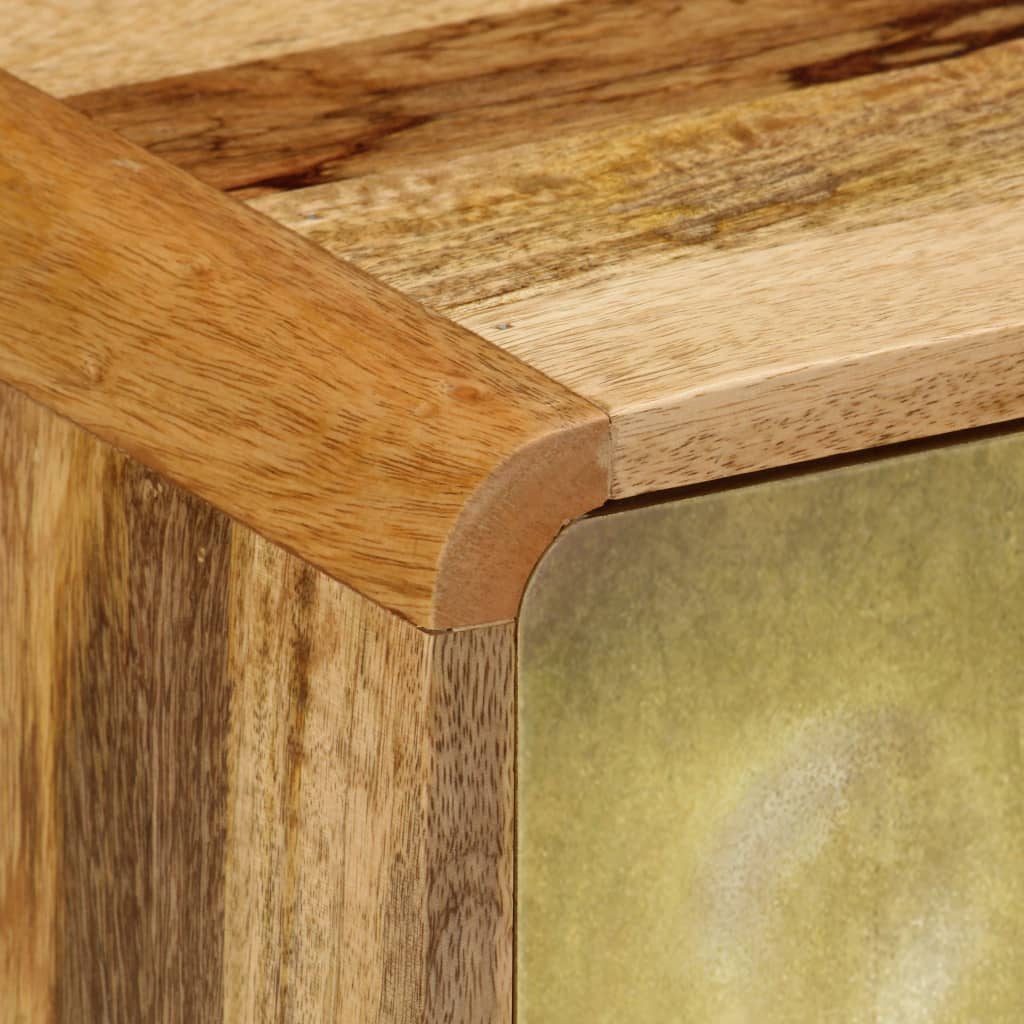 Meuble TV Bois de manguier massif 120x30x45 cm - XIOS