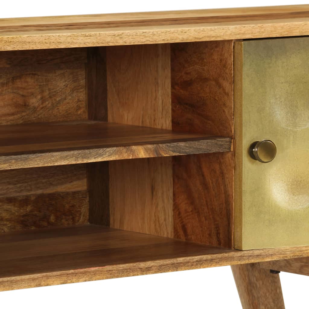 Meuble TV Bois de manguier massif 120x30x45 cm - XIOS