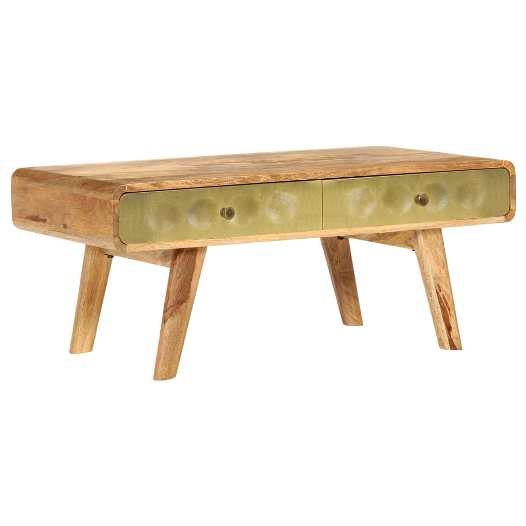 Table basse Bois de manguier massif 90x50x40 cm - XIOS
