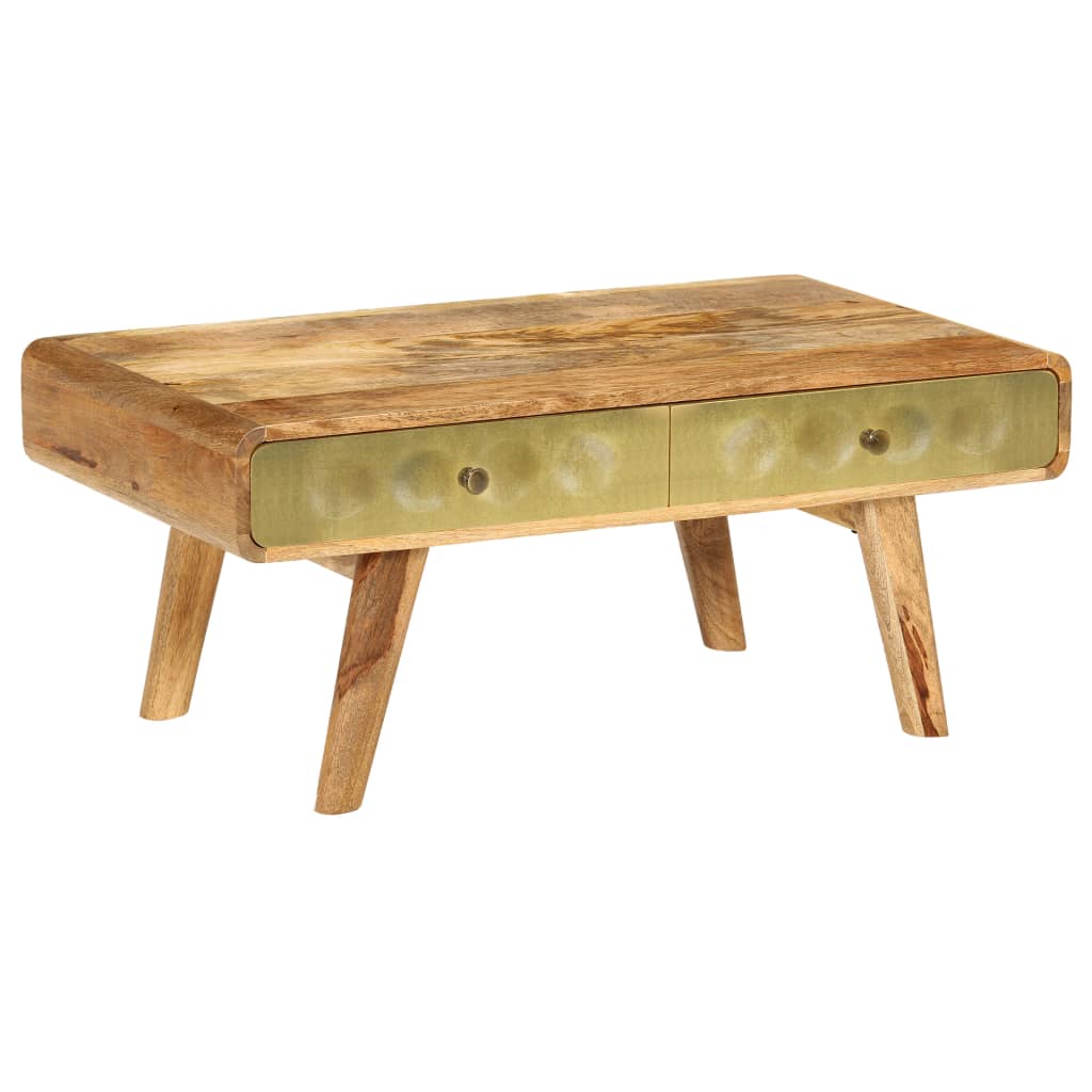 Table basse Bois de manguier massif 90x50x40 cm - XIOS