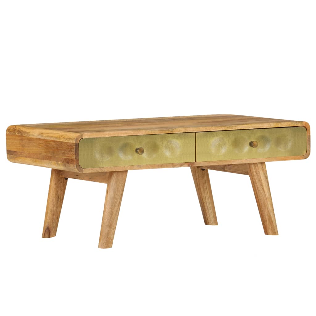 Table basse Bois de manguier massif 90x50x40 cm - XIOS