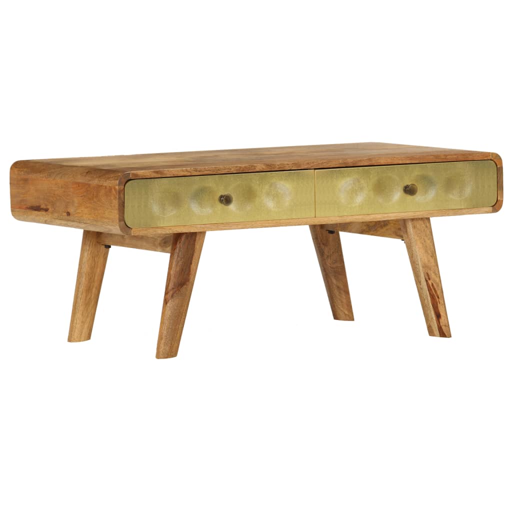 Table basse Bois de manguier massif 90x50x40 cm