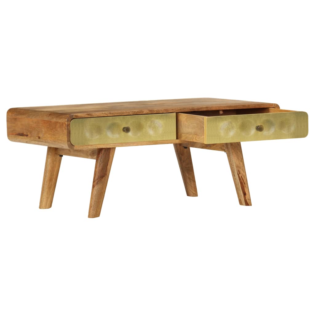 Table basse Bois de manguier massif 90x50x40 cm - XIOS