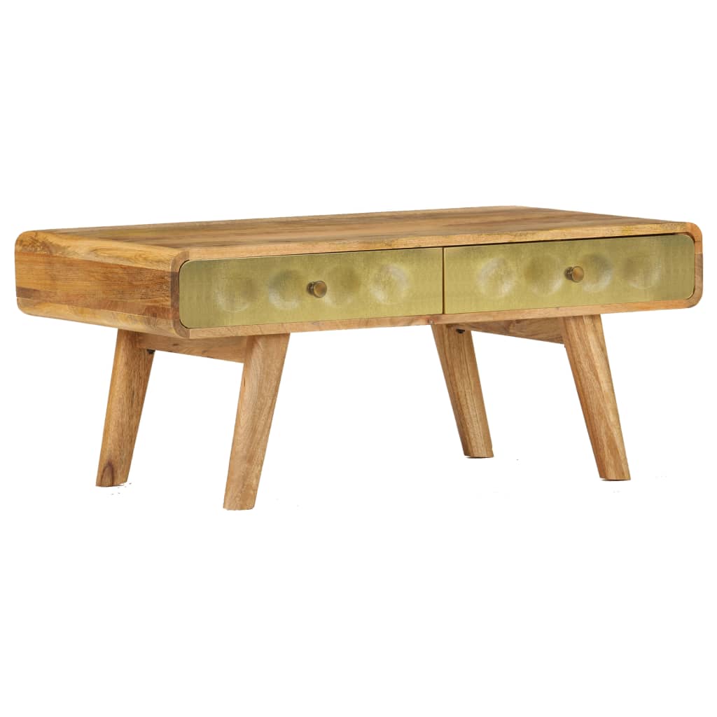 Table basse Bois de manguier massif 90x50x40 cm - XIOS