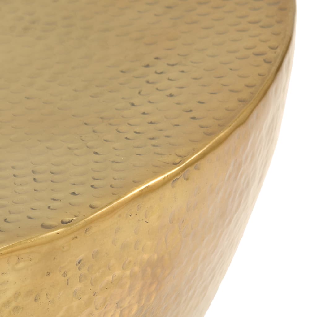 Table basse Aluminium martelé 70x30 cm Laiton - XIOS