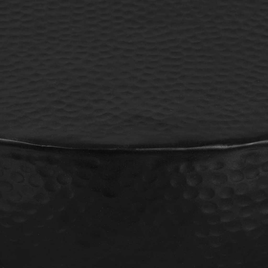 Table basse Aluminium martelé 70x30 cm Noir