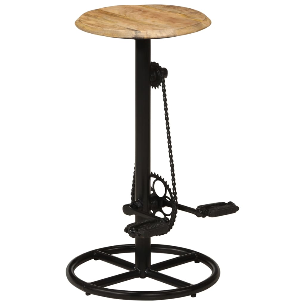 Chaises de bar lot de 2 bois de manguier solide - XIOS