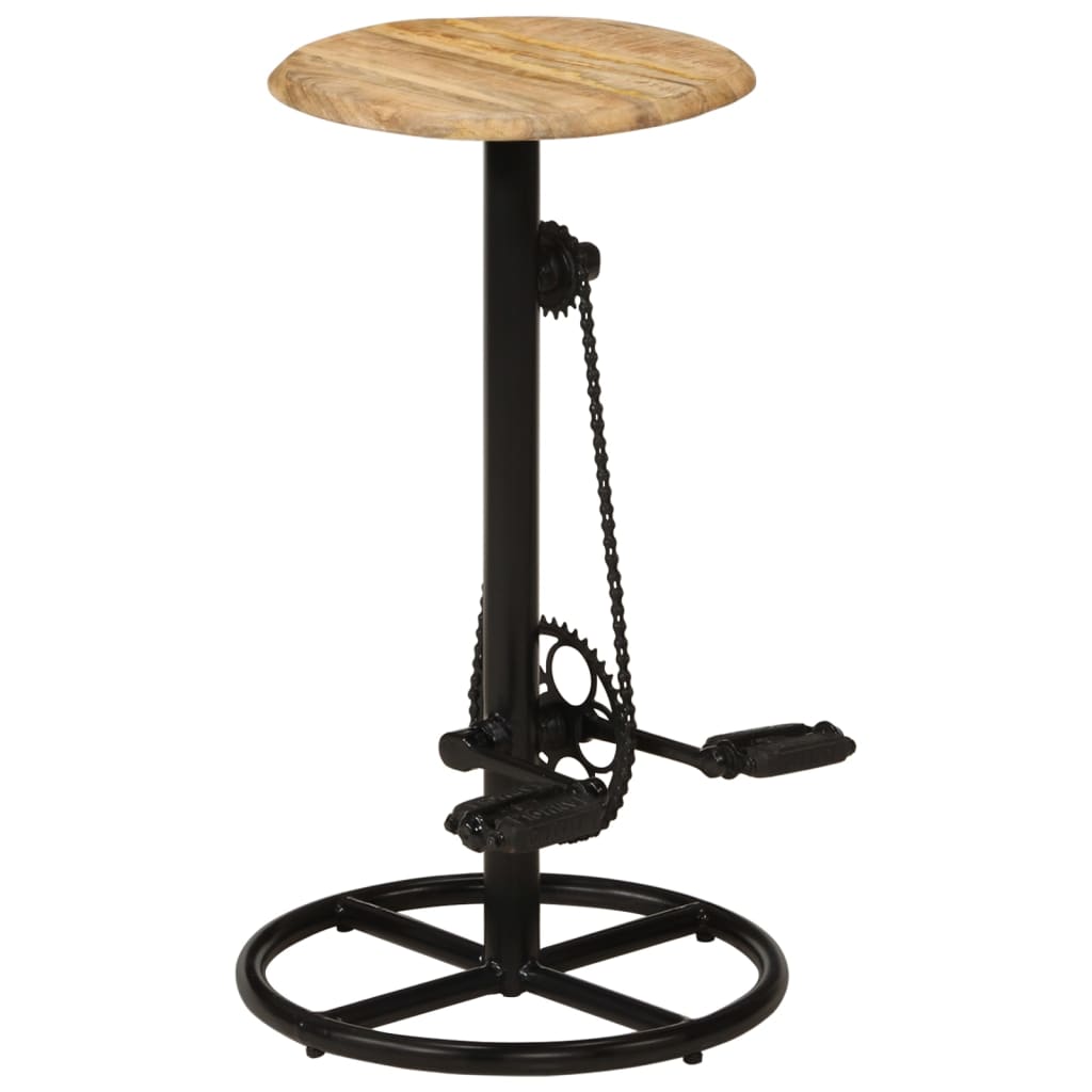 Chaises de bar lot de 2 bois de manguier solide - XIOS