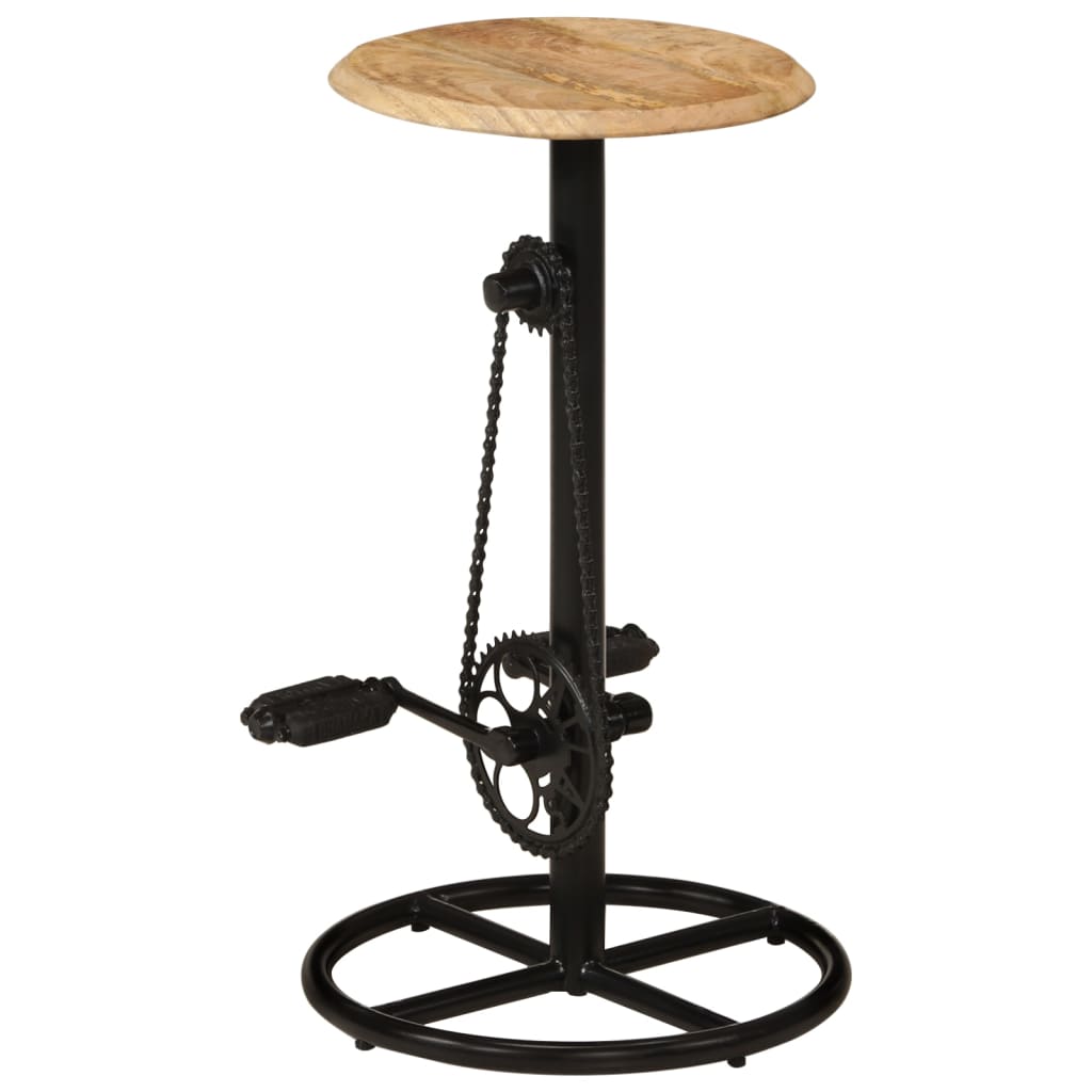 Chaises de bar lot de 2 bois de manguier solide - XIOS