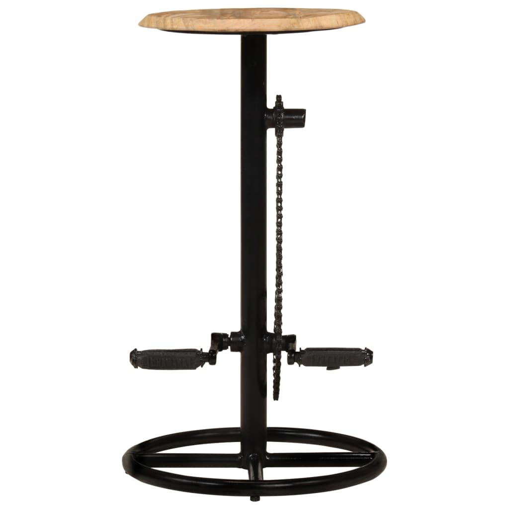 Chaises de bar lot de 2 bois de manguier solide - XIOS