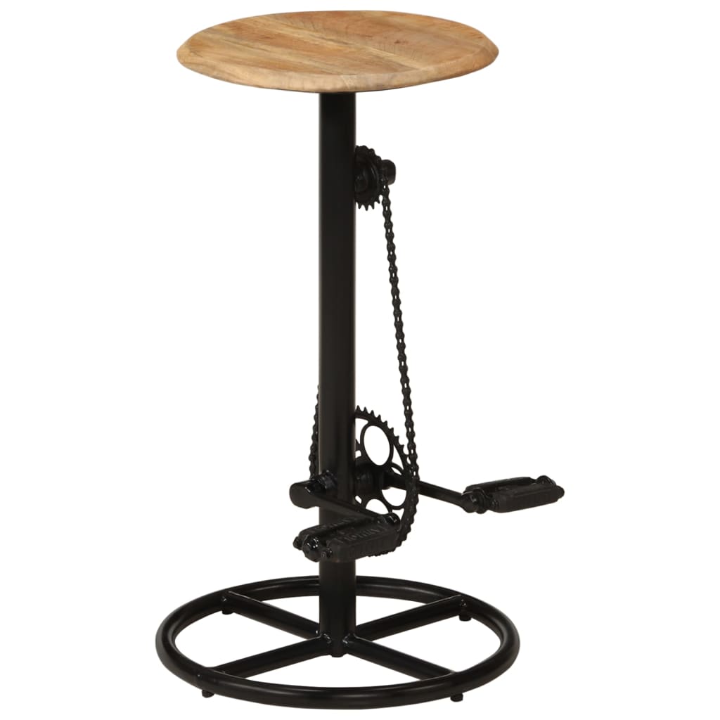 Chaises de bar lot de 2 bois de manguier solide - XIOS