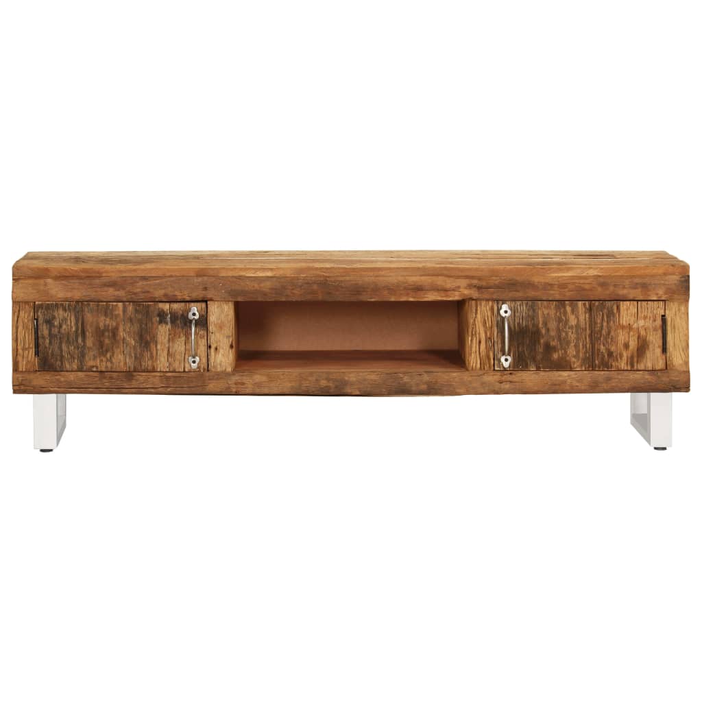Meuble TV Bois de récupération massif 140x30x40 cm - XIOS