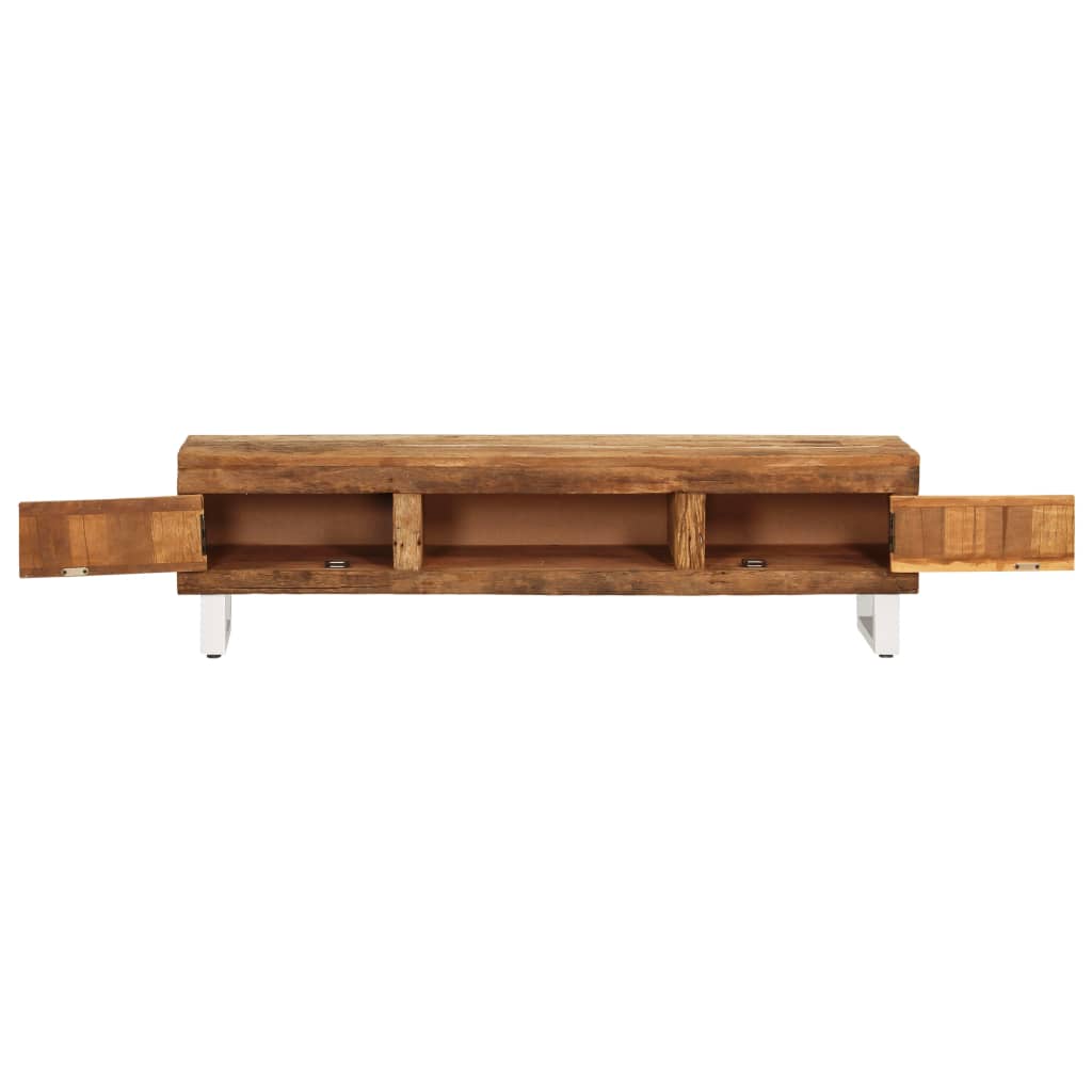 Meuble TV Bois de récupération massif 140x30x40 cm - XIOS