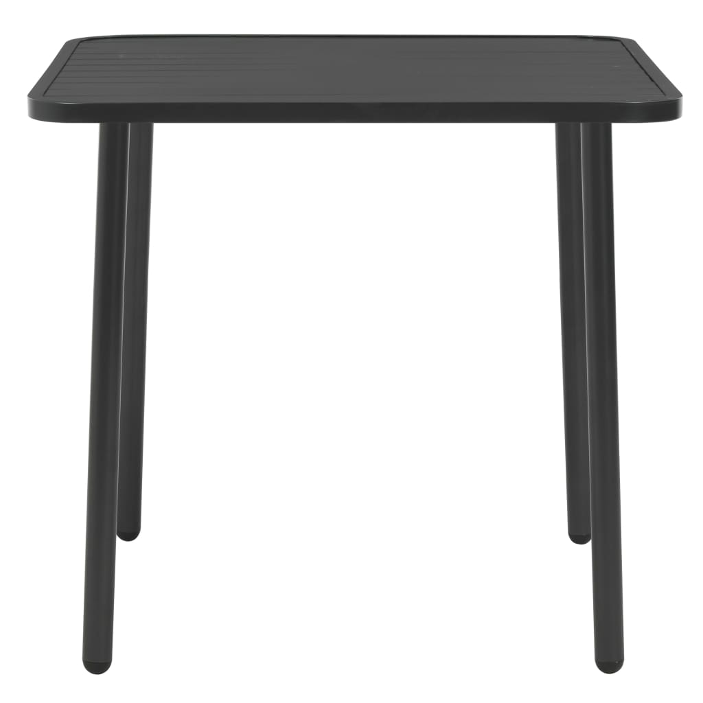 Ensemble à manger d'extérieur 5 pcs Acier Gris foncé - XIOS