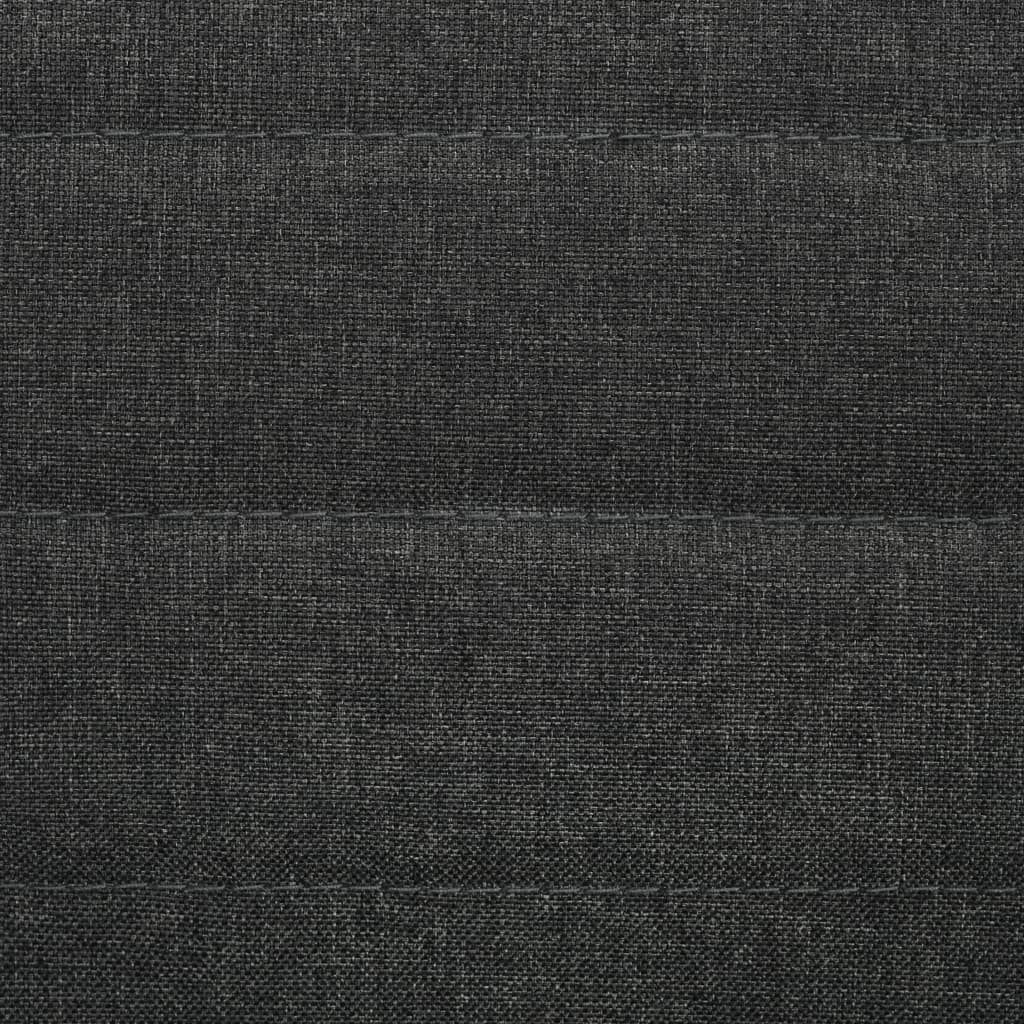 Chaises à manger lot de 2 gris foncé tissu - XIOS